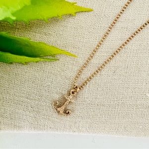 Anchor Necklace Catherine Weitzman Rose Gold Vermeil